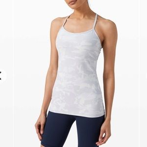 Lululemon Power Y Cami Everlux Camo Size 4 EUC!